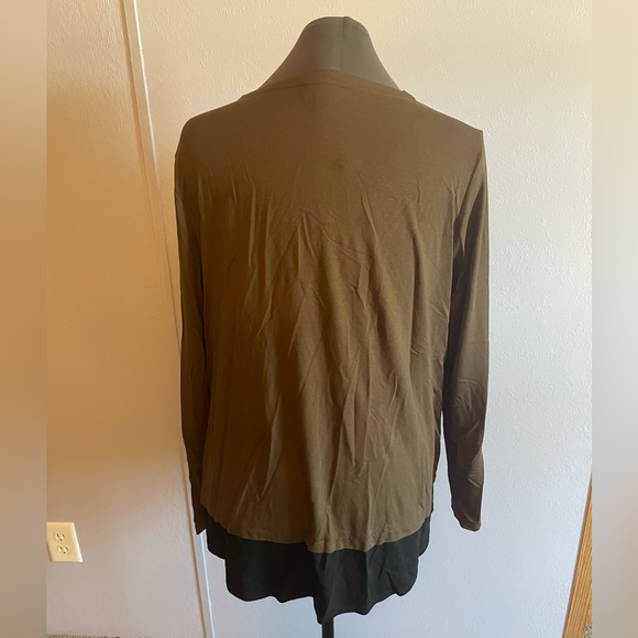 Brown with Black Bottom Cardigan - Picture 3 of 4